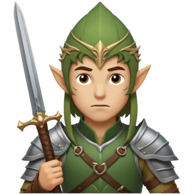 ESO male wood elf warrior emoji