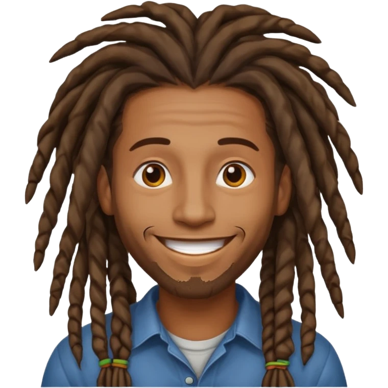 Man with dreadlocks emoji