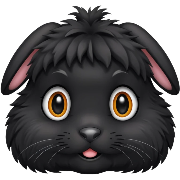 Mặt thỏ đen emoji