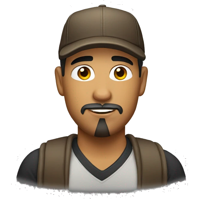 Latino man with cap and goatee emoji
