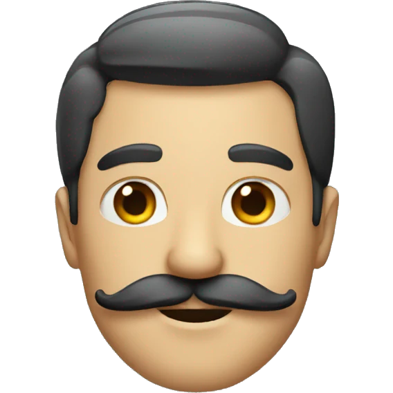 Men with a mustache emoji