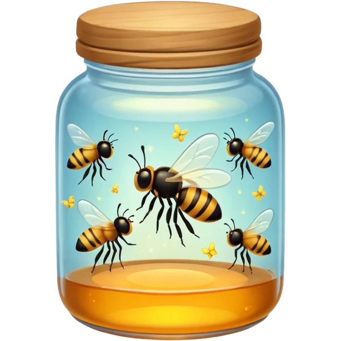 honey jar with trapped fireflies emoji