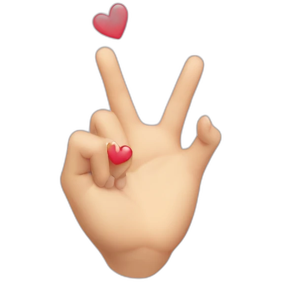 kpop Hand heart emoji
