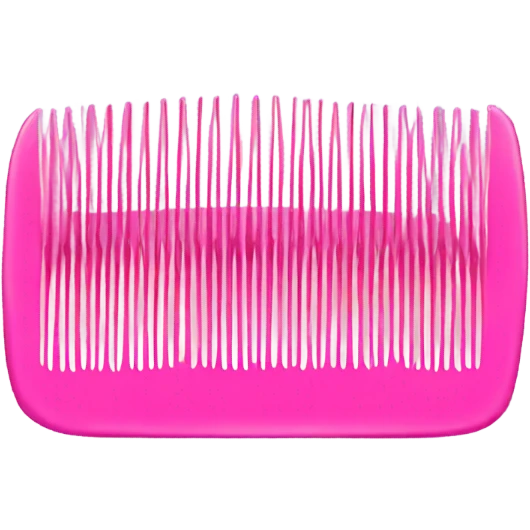 Pink comb emoji
