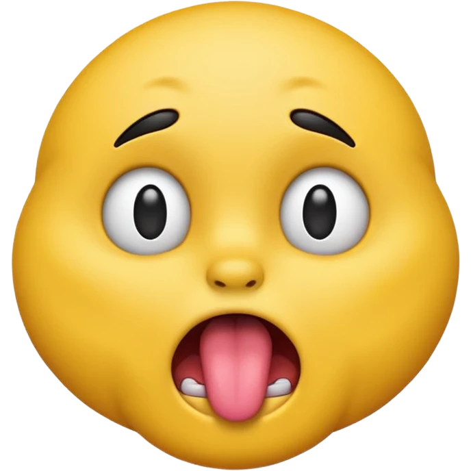 yellow emoji sticking tounge out and head shaking emoji