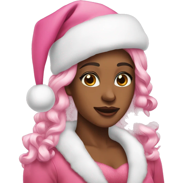 Pink Christmas🎀❄️ emoji