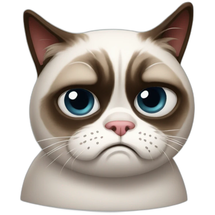 Grumpy cat emoji
