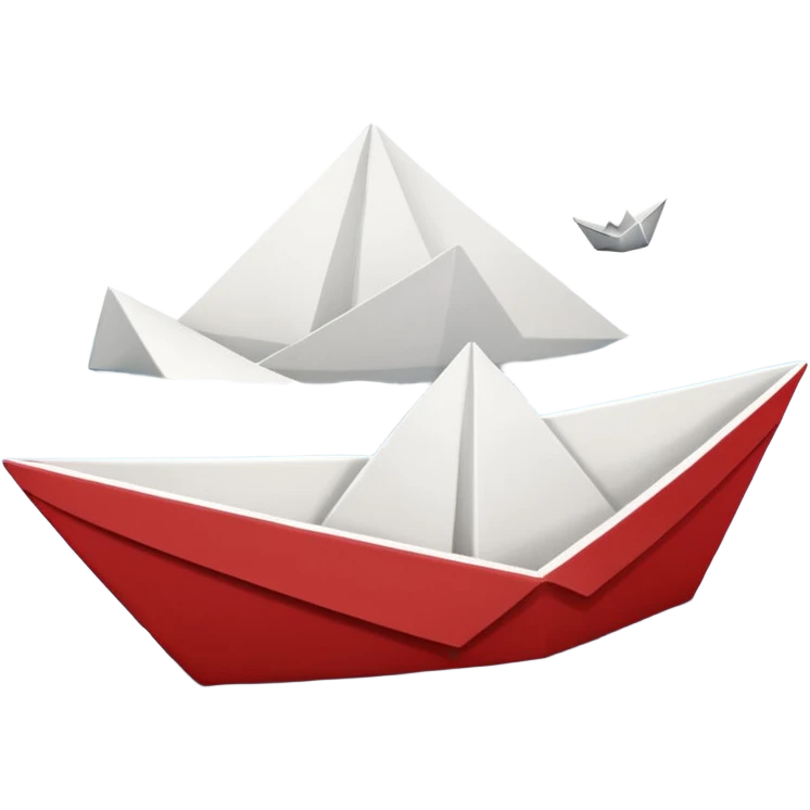 Paper Boat (white) from IT movie emoji