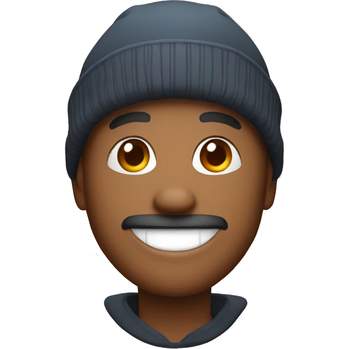 54 year old smiling with a beanie emoji