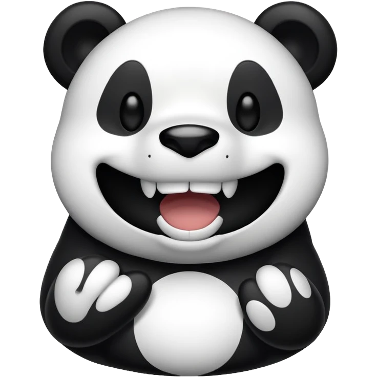 Monokuma laugh emoji