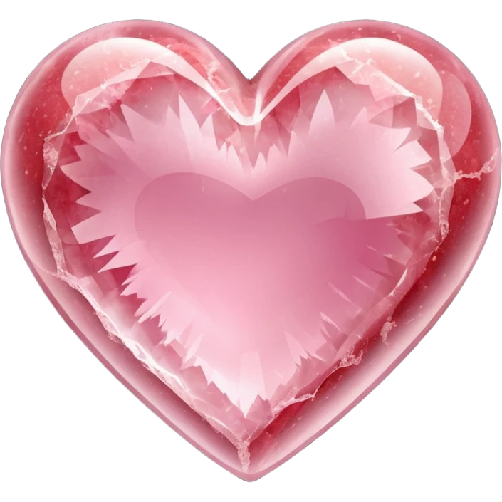 Strawberry quartz heart emoji