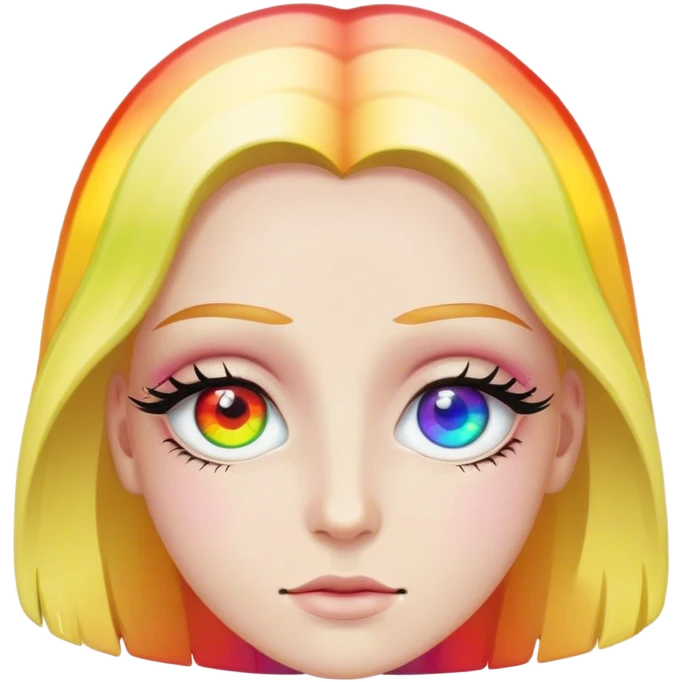 rainbow eye emoji