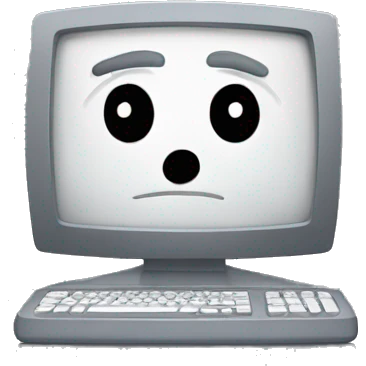 mono programando en un ordenador emoji