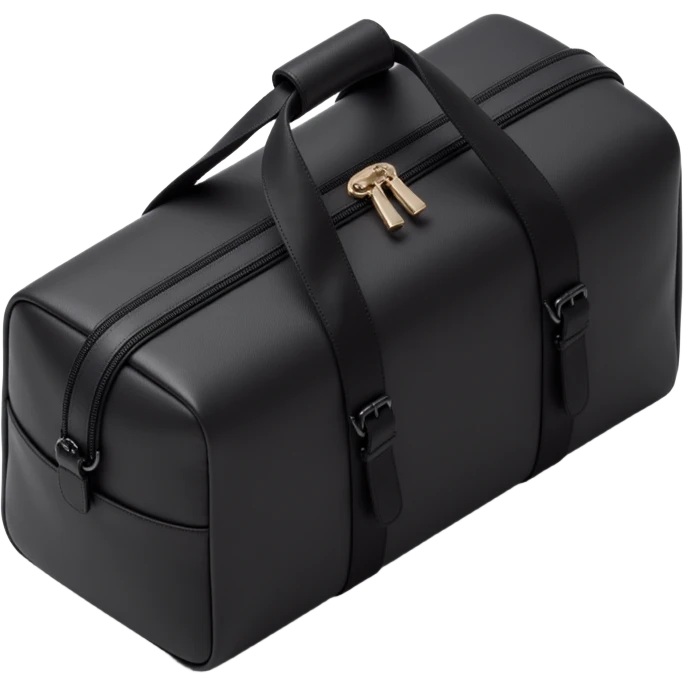 luxe black duffel bag emoji