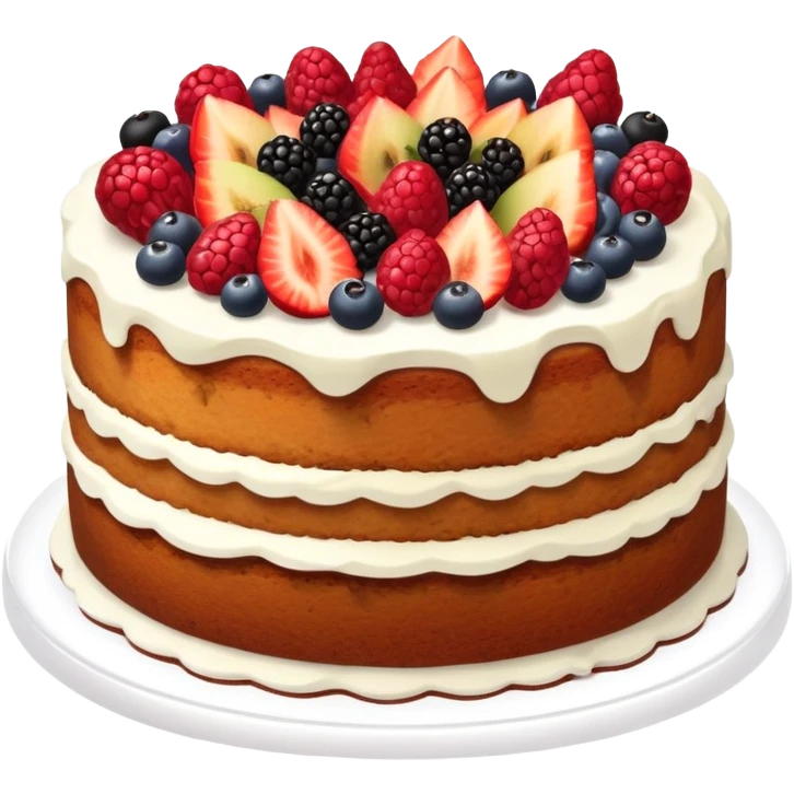 Naked fruit cake  emoji
