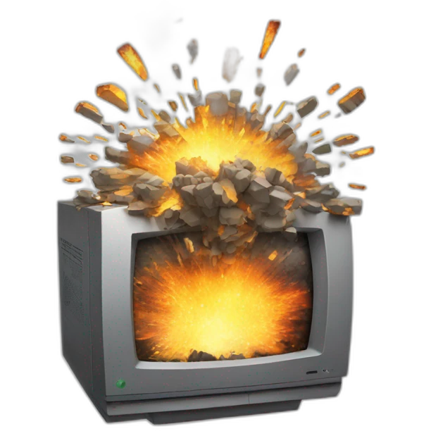 computer explosion emoji