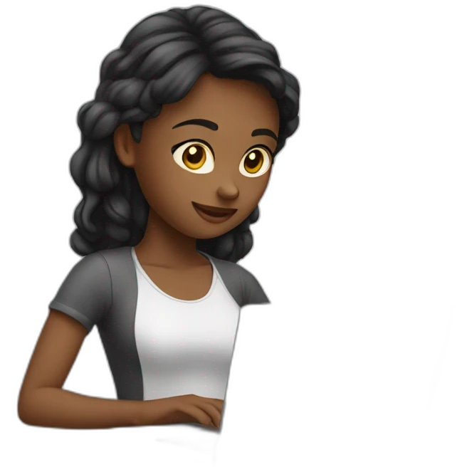 girl with laptop emoji