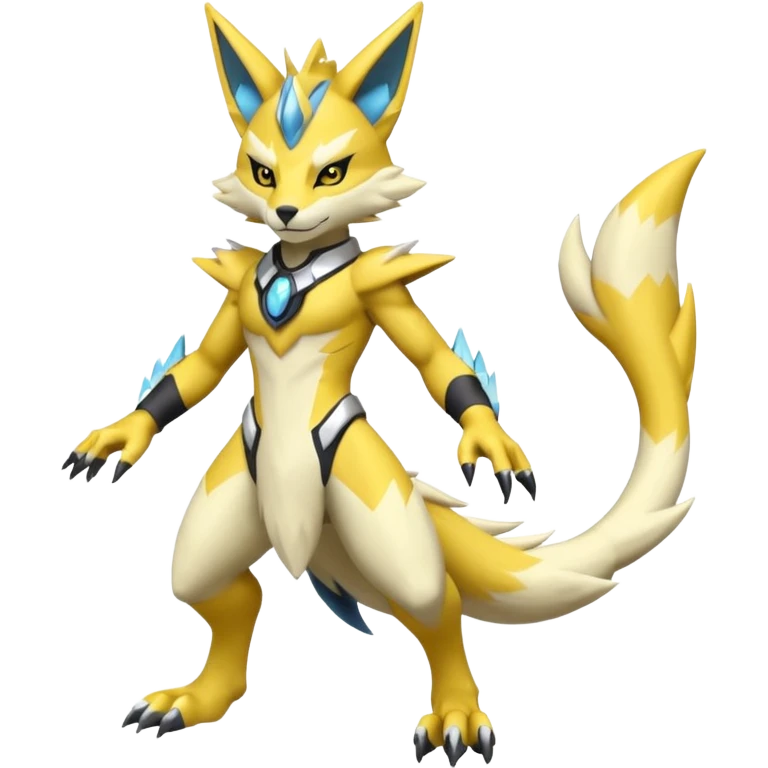  Futuristic Zeraora-Renamon-fusion (full body) emoji