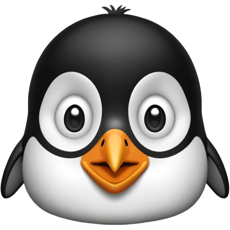 Pingouin qui vient de se réveiller  emoji