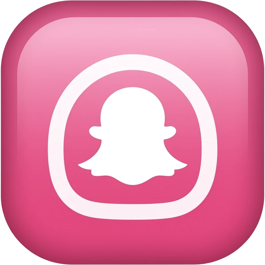 Pink Snapchat logo emoji