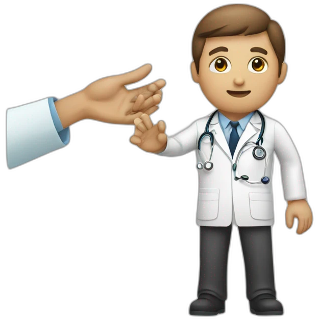 Doctor tipping hand emoji