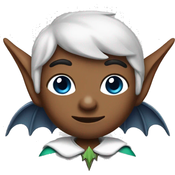 elf with bat wings emoji