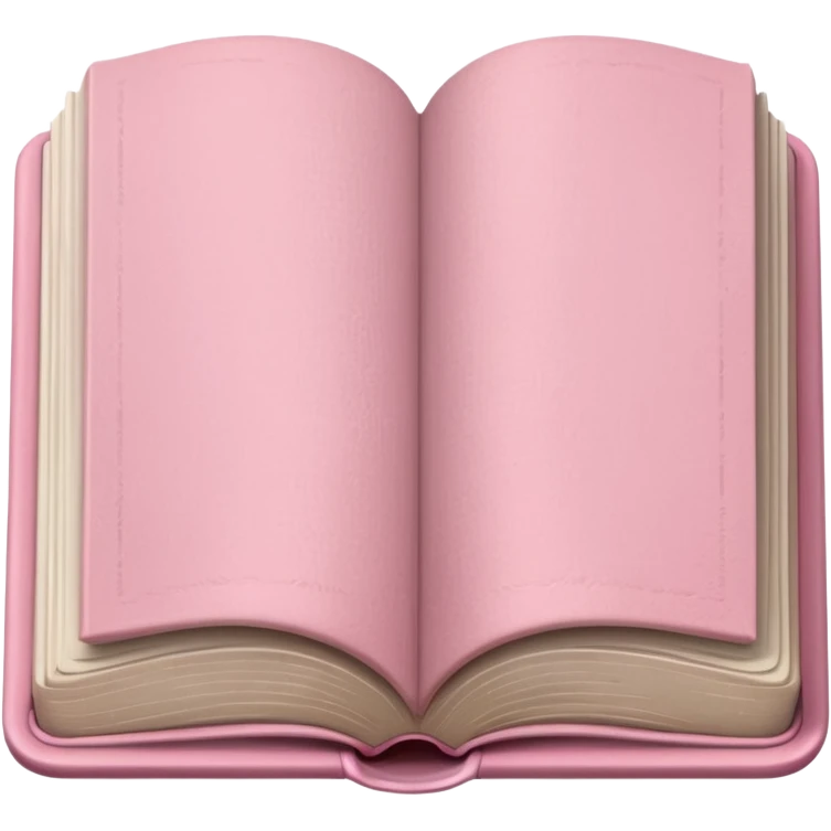Light pink open book emoji