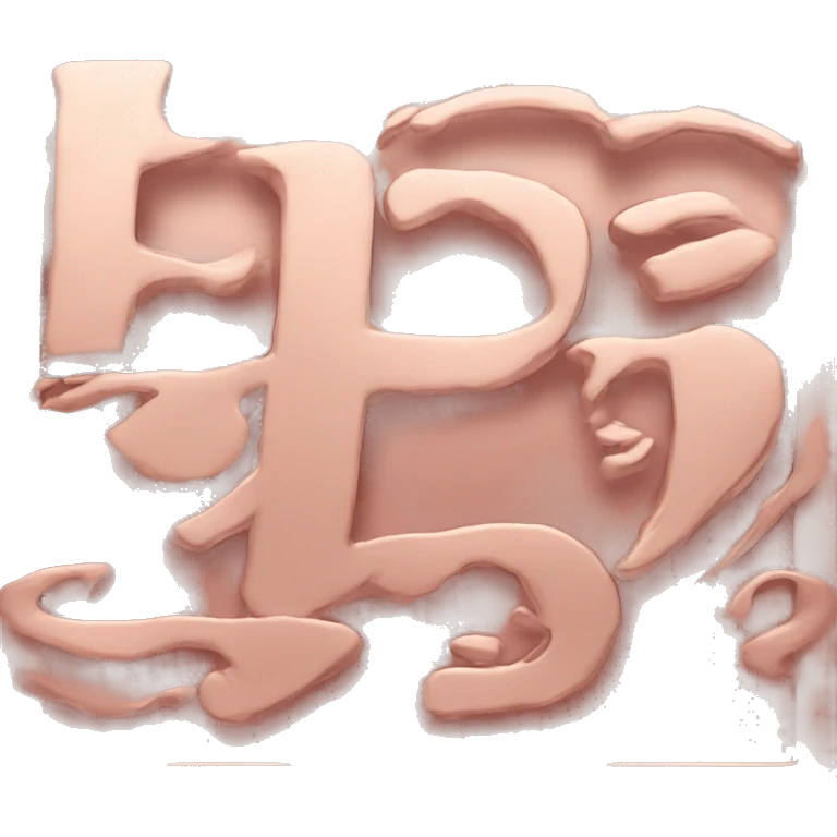 letters-P.S.-rose-gold-colour  emoji
