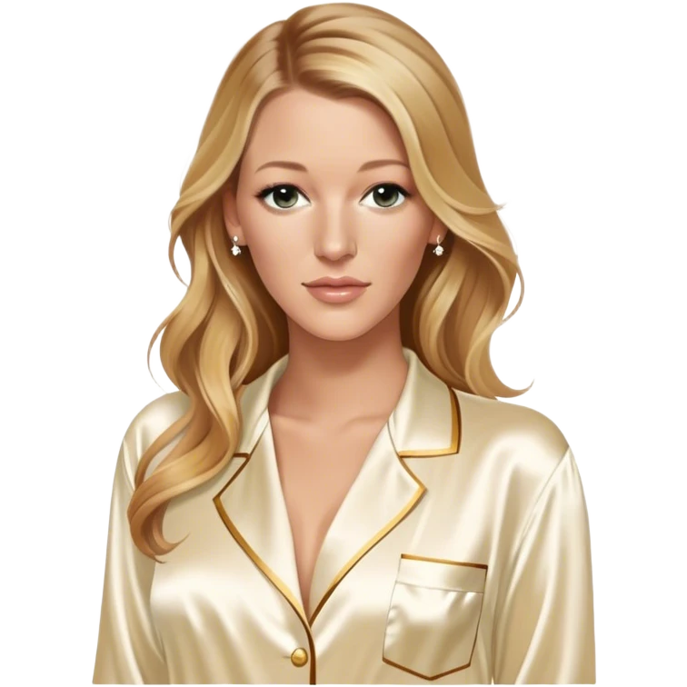 best quality blake lively in la perla silk pyjama emoji