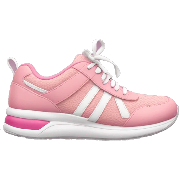 Girly cute running sneaker emoji