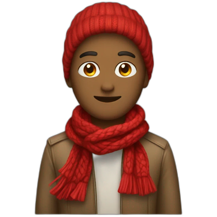 Red scarf  emoji