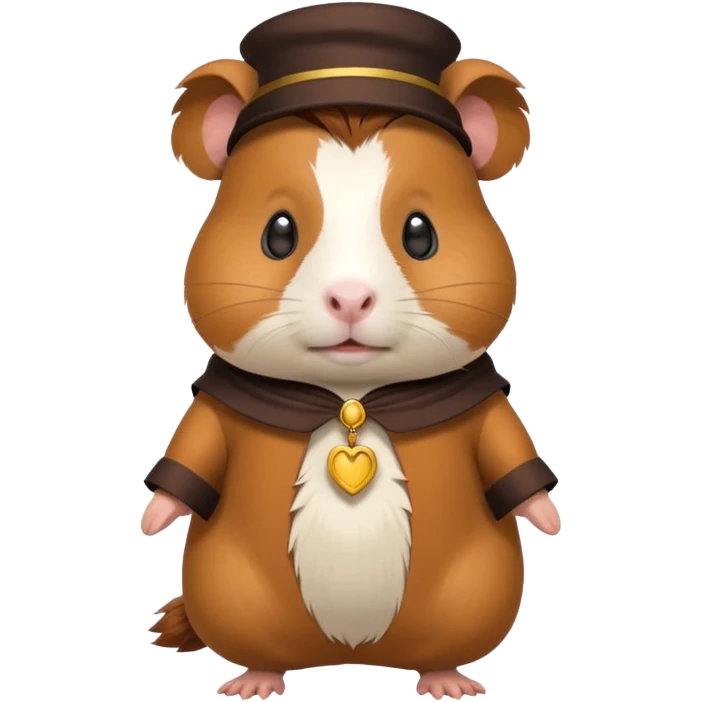 Guinea pig with costume emoji