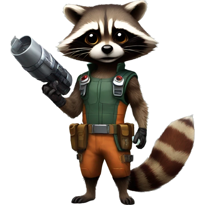 Rocket raccoon body  emoji