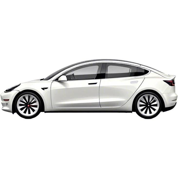 Tesla Model 3 - Tesla (Model Year: 2021) (Iconic colour: White) emoji