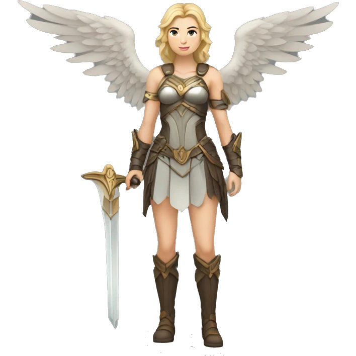 Sfw Caucasian Valkyrie full body  emoji