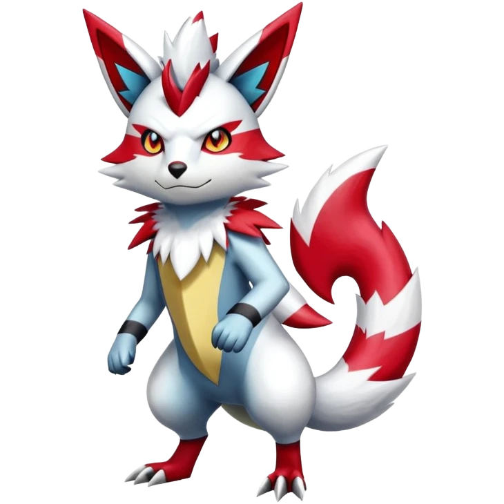 Shiny Zeraora-Zangoose-Hybrid (Full body) emoji