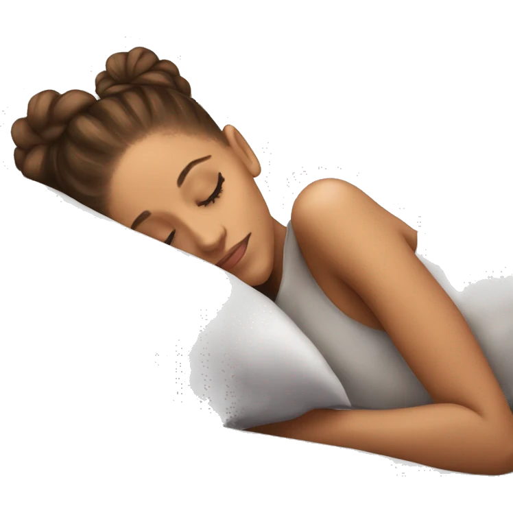 Ariana Grande sleeping emoji