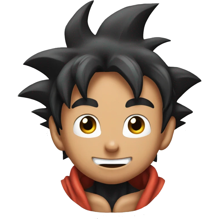 Son Goku with santa Hat emoji
