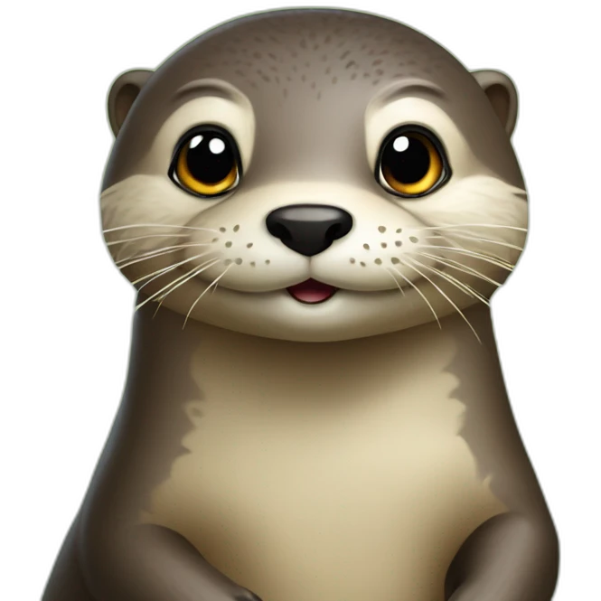 Loutre sur tortu emoji