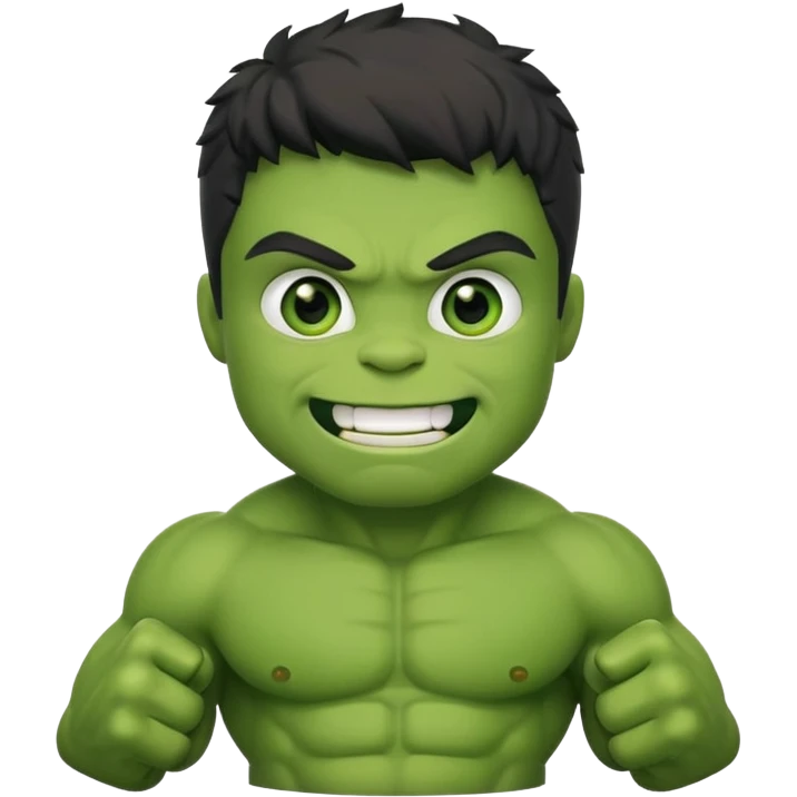 Hulk and its also cute emoji