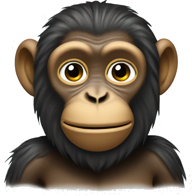 monkey with rasta hair emoji