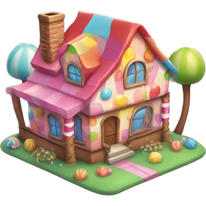 Candy land house emoji