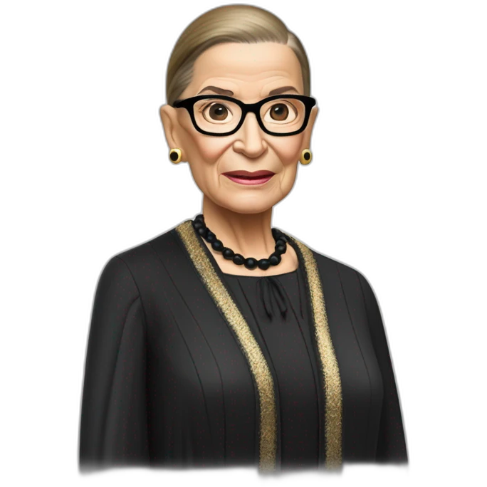 ruth bader ginsburg bikini (full body, apple ios17) emoji