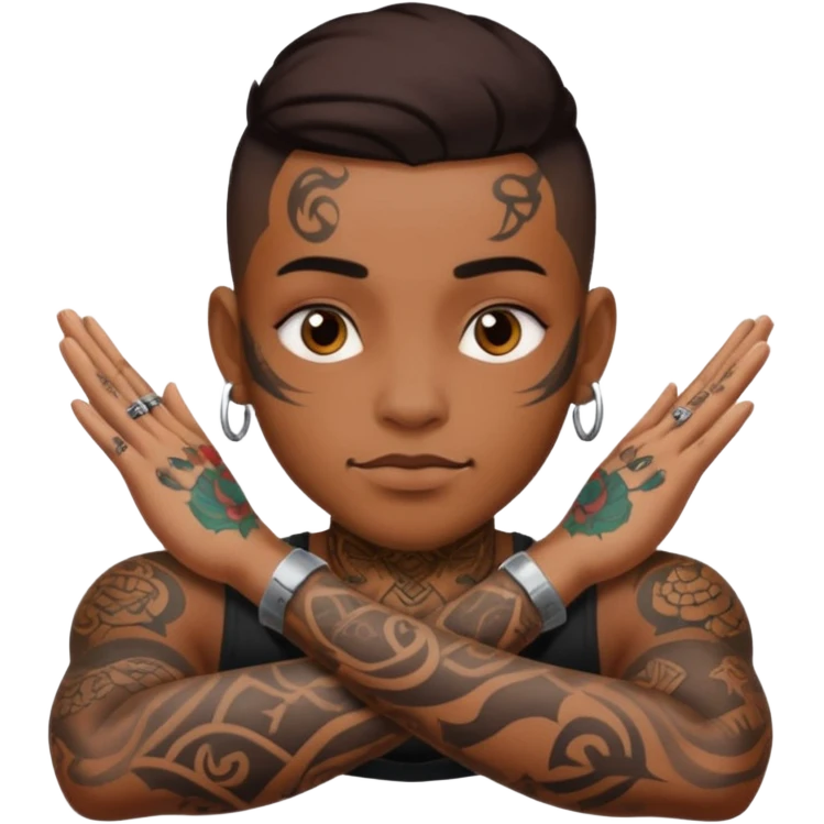 tattooed folk tattoo artist emoji