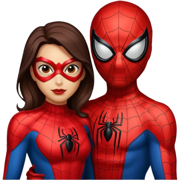 spider man and spider women emoji