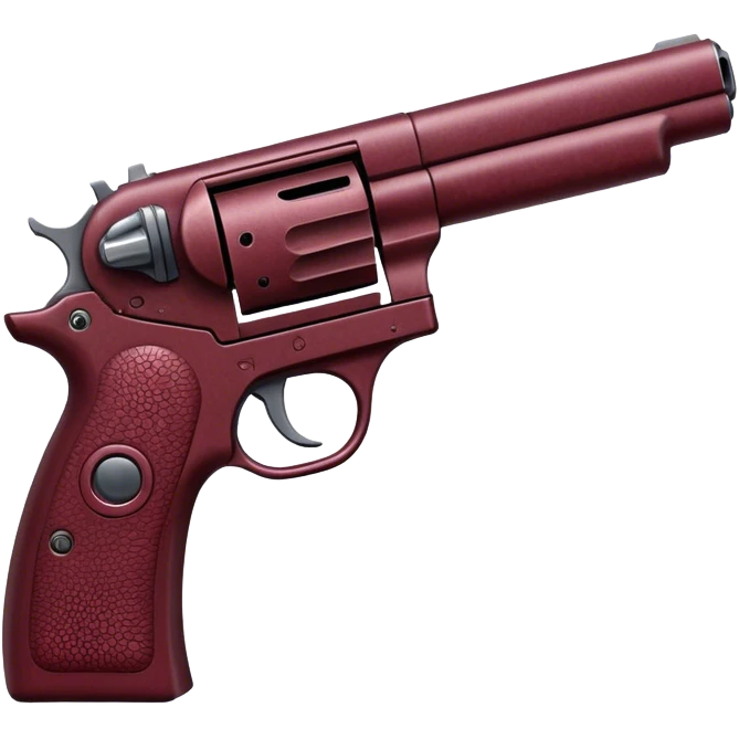 maroon pistol emoji