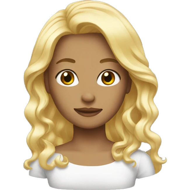 Blonde hair  emoji