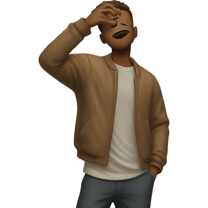 a guy do a dab  emoji