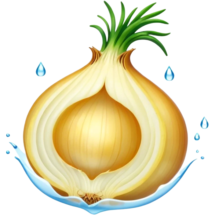 sliced yellow onion emoji
