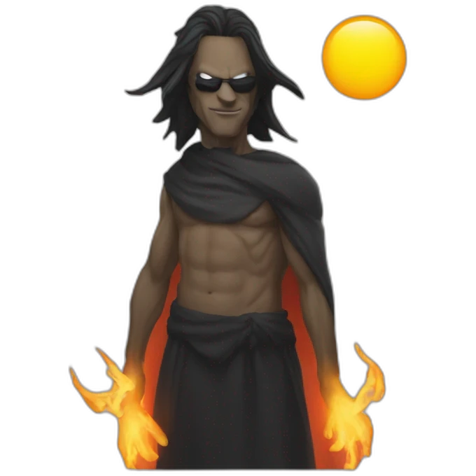 An evil man takes over the sun emoji